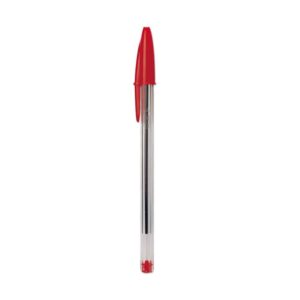 Bic Cristal Medium Red Pen