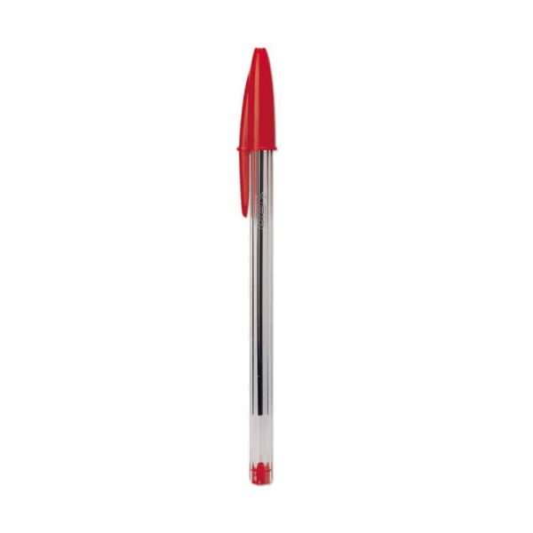Bic Cristal Medium Red Pen
