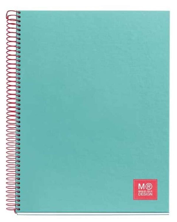 Miquelrius A4 160 Pages Spiral Turquoise Candy