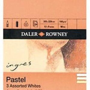 Daler Rowney Ingres Pastel 3 Assorted Whites A5