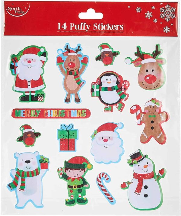 Puffy Stickers Merry Christmas