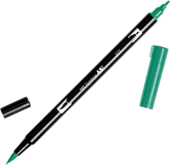 Tombow Dual Brush Pen ABT 277 Dark Green