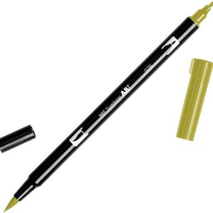 Tombow Dual Brush Pen 076 Green Ochre