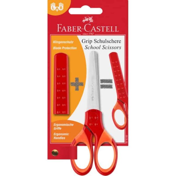 Faber Castell Scissor Grip Red Blister
