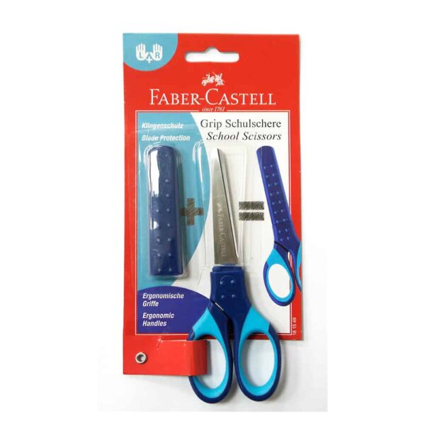 Faber Castell Scissor Grip Blue Blister