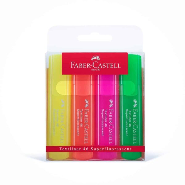 Faber Castell Textliner Wallet of 4pcs