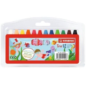 Stabilo Trio 12Pcs Oil Pastels