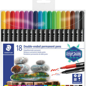 Staedtler Double-ended Permanent Fibre-Tip Pens