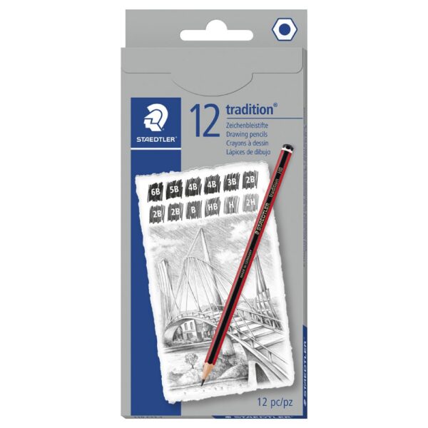 Staedtler Tradition Graphite Pencils Assorted Grades 12 Pack