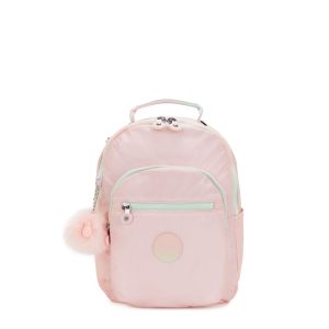 Kipling School Bag Seoul S Blush Metallic