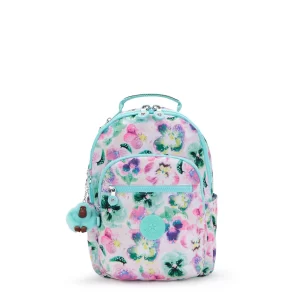Kipling School Bag Seoul S Aqua Blossom