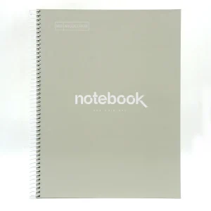 Miquelrius Notebook A4 80sheets Ruller Spiral Emotions Grey