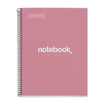 Iquelrius - Cahier A5 Recyclé 4 Bandes De Couleur, Grille 5 X 5