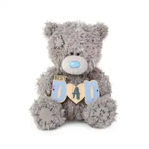 Me to You Father's Day plush bear holding 'Best Dad' banner