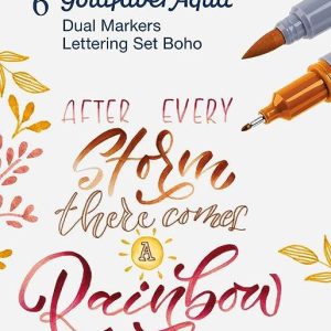 Faber Castell Aqua Dual Marker Boho Wallet of 6pcs