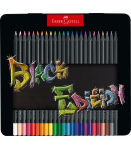 Faber Castell Black Edition Pencils Tin of 24