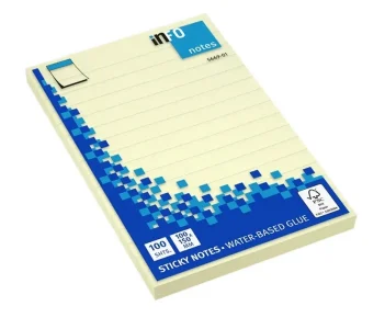 Info Sticky Notes Rulled