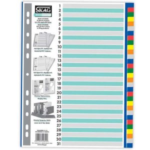 PP Dividers A4 Colours 31Sheets