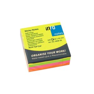 Info Sticky Note Brilliant Mix 50x50mm