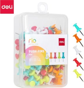 Deli Push Pins Colour 100pcs