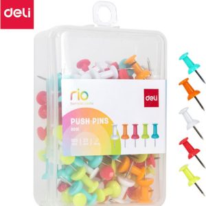 Deli Push Pins Colour 100pcs