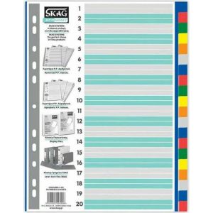 Eco Dividers A4 Colours 20 Sheets