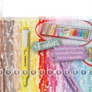 Stabilo Swing Cool Pastel Deskset of 18pcs
