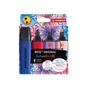 Stabilo Boss Original Nature Colours Wildflowers Wallet of 4