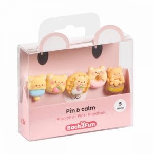 Back2Fun Push Pins - Set of 5 Decorative 3D Bear Pins