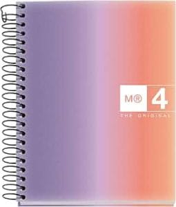MR - Notebook  A4 Ruller 120sheets PP Spiral Aurora Provence
