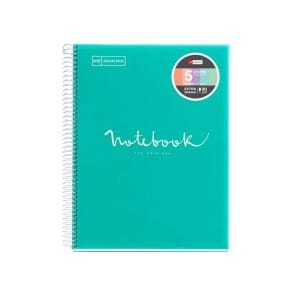 MR - Notebook5  A4 120sheets Hor 90gr Emotions Turquoise