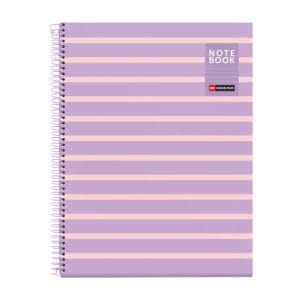 MR - Notebook 1 A4 80sheets Hor 90gr Between the Lines Mauve