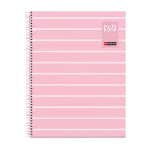 MR - Notebook 1 A4 80sheets Hor 90gr Between the Lines Pink
