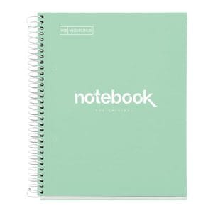 MR - Notebook  1 A5 80sheets Hor 90gr Spiral Emotions Mint