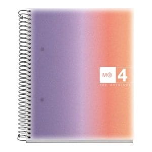 MR - Notebook 4 A5 120sheets Hor 70gr PP Spiral Eurora Provence