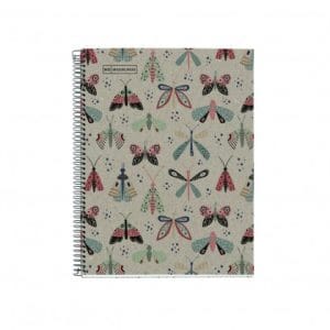 MR - Notebook 1 A5 80sheets Hor Spiral EcoButterfly