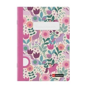 MR - A5 48sheets Plain Stapled Flower Unicorn