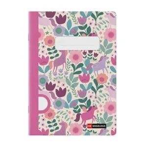 MR - A5 48sheets Plain Stapled Flower Unicorn